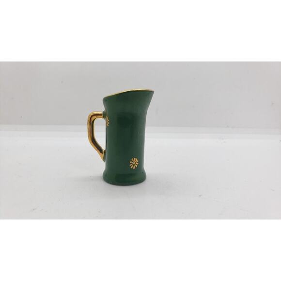 Vintage Limoges Miniature Pitcher Porcelain with 24k Gold Trim Courting Couple - Picture 5 of 10